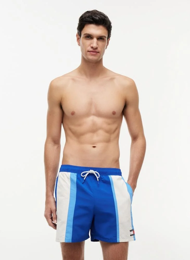 Heritage Colour-Blocked Mid Length Swim Shorts
